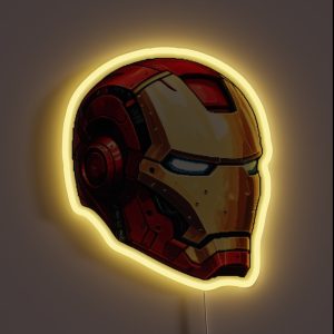 Iron Helmet RGB Neon Sign