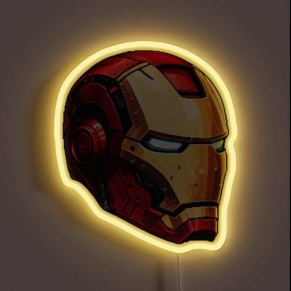 Iron Helmet RGB Neon Sign