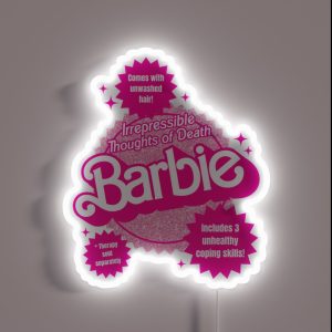 Irrepressible Thoughts Of Death Vintage Doll Inspired RGB Neon Sign