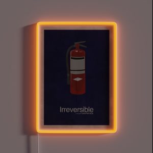Irreversible Minimalist Interpretation RGB Neon Sign Irreversible Minimalist Interpretation RGB Neon Sign