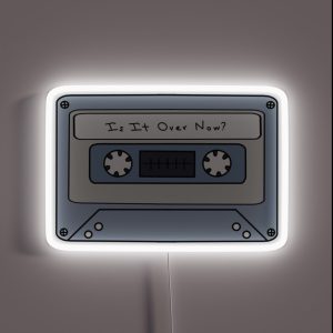Is It Over Now Cassette RGB Neon Sign