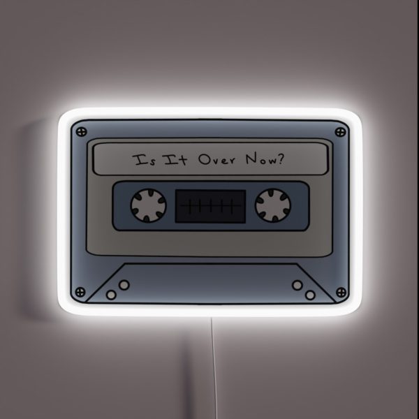 Is It Over Now Cassette RGB Neon Sign