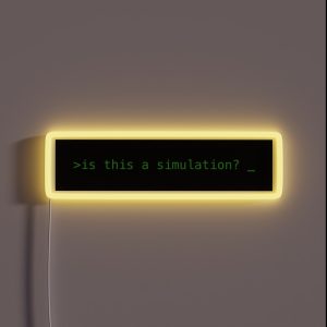Is This A Simulation RGB Neon Sign Is This A Simulation RGB Neon Sign