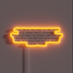 Isaiah 40 31 RGB Neon Sign