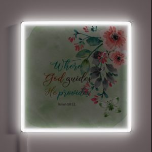 Isaiah 58 11 RGB Neon Sign