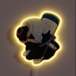 It All Comes Tumbling Down Shinji Ikari RGB Neon Sign