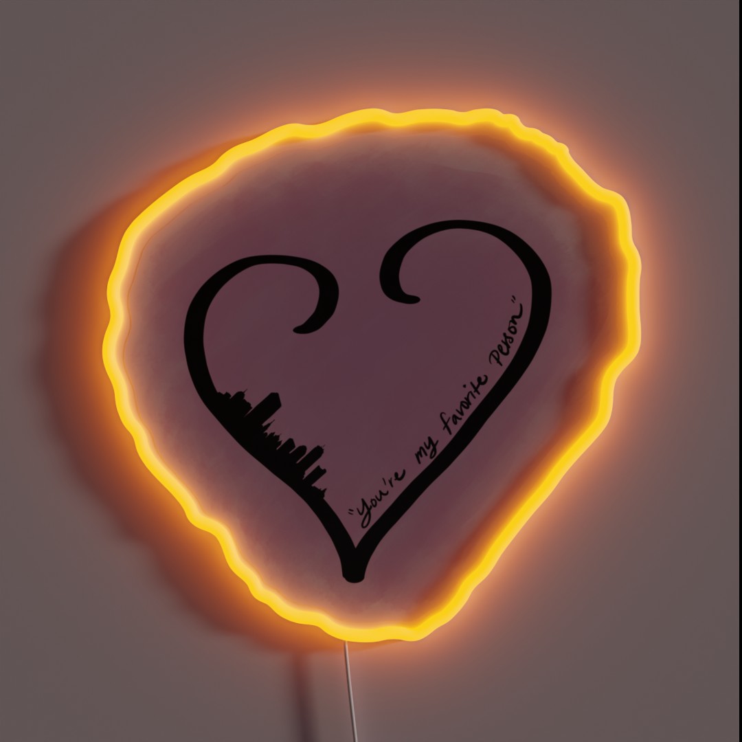 It Ends With Us You Re My Favorite Person RGB Neon Sign It Ends With Us You Re My Favorite Person RGB Neon Sign