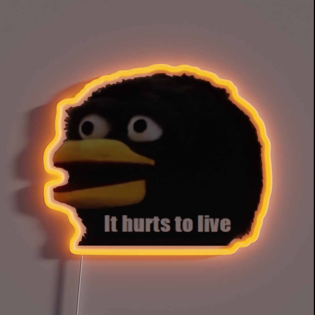 It Hurts To Live RGB Neon Sign It Hurts To Live RGB Neon Sign