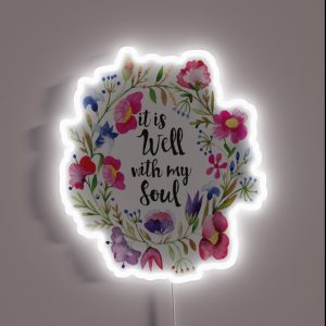 It Is Well With My Soul RGB Neon Sign It Is Well With My Soul RGB Neon Sign