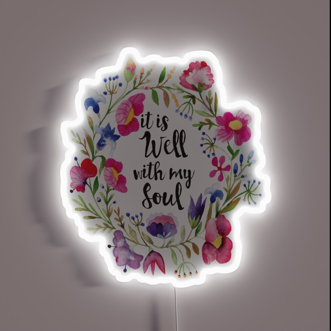 It Is Well With My Soul RGB Neon Sign It Is Well With My Soul RGB Neon Sign