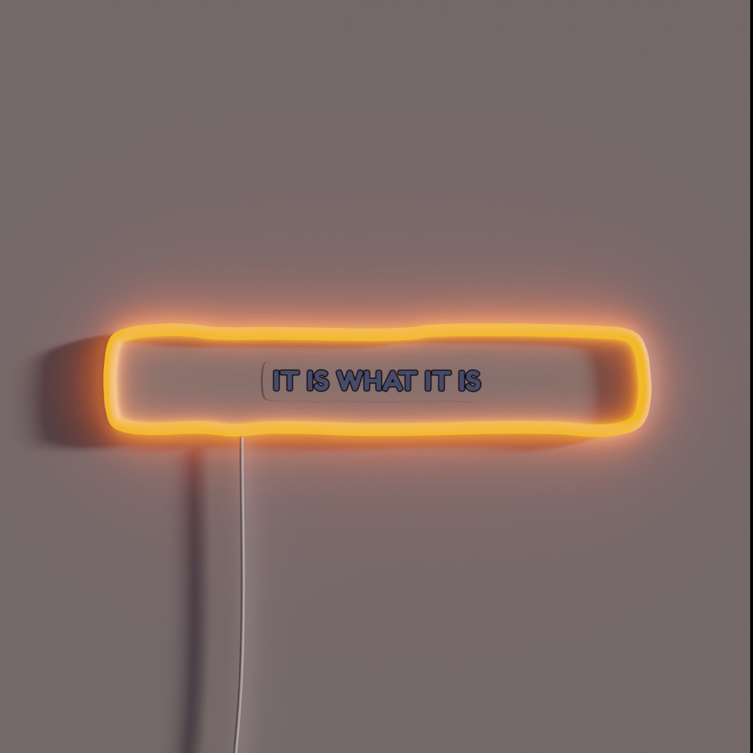 It Is What It Is RGB Neon Sign It Is What It Is RGB Neon Sign