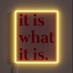 It Is What It Is RGB Neon Sign