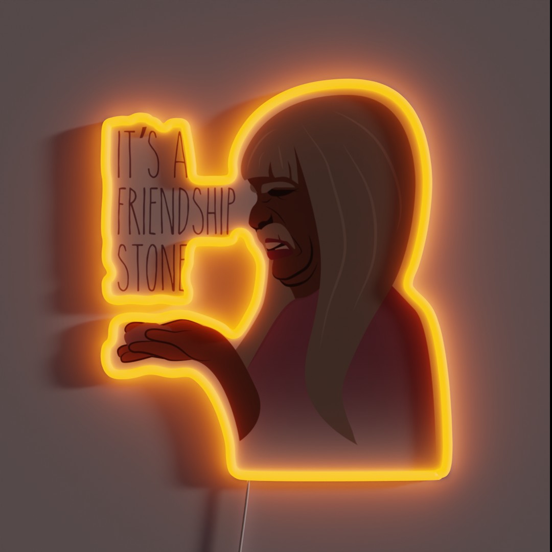 It S A Friendship Stone Gentlemen Broncos RGB Neon Sign It S A Friendship Stone Gentlemen Broncos RGB Neon Sign