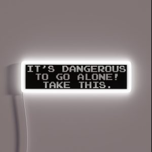 It S Dangerous To Go Alone Take This RGB Neon Sign