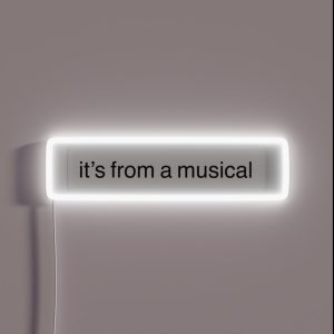 It S From A Musical RGB Neon Sign