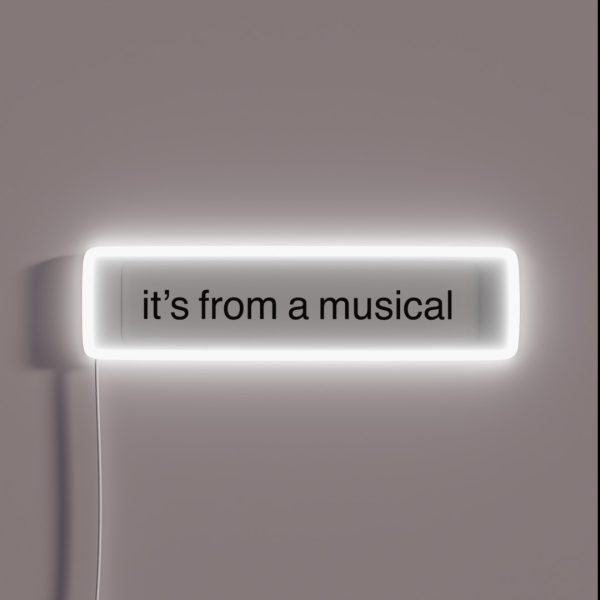 It S From A Musical RGB Neon Sign