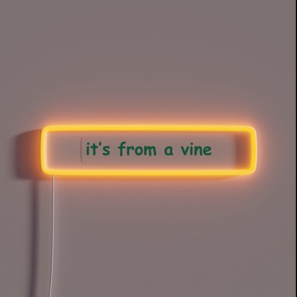 It S From A Vine RGB Neon Sign