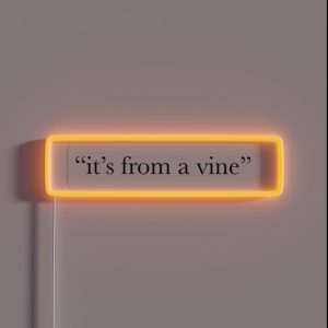 It S From A Vine RGB Neon Sign