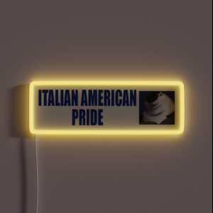 Italian American Pride RGB Neon Sign
