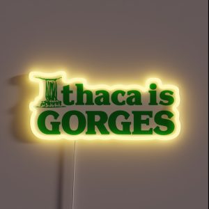 Ithaca Is Gorges Classic Upstate Ithaca New York NY College RGB Neon Sign