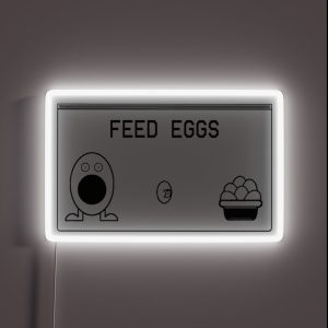 ITYSL FEED EGGS Game RGB Neon Sign ITYSL FEED EGGS Game RGB Neon Sign