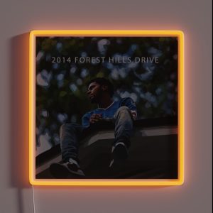 J Cole Illustration RGB Neon Sign J Cole Illustration RGB Neon Sign