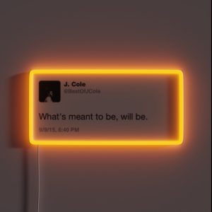 J Cole Tweet RGB Neon Sign J Cole Tweet RGB Neon Sign