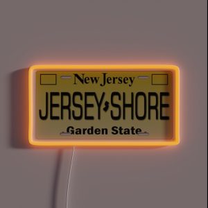 J Shore License Plate RGB Neon Sign J Shore License Plate RGB Neon Sign