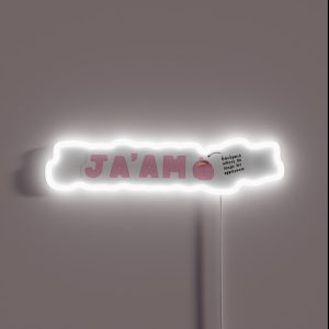 Ja Am Typography RGB Neon Sign