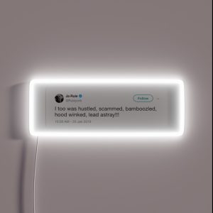 Ja Rule Tweet RGB Neon Sign