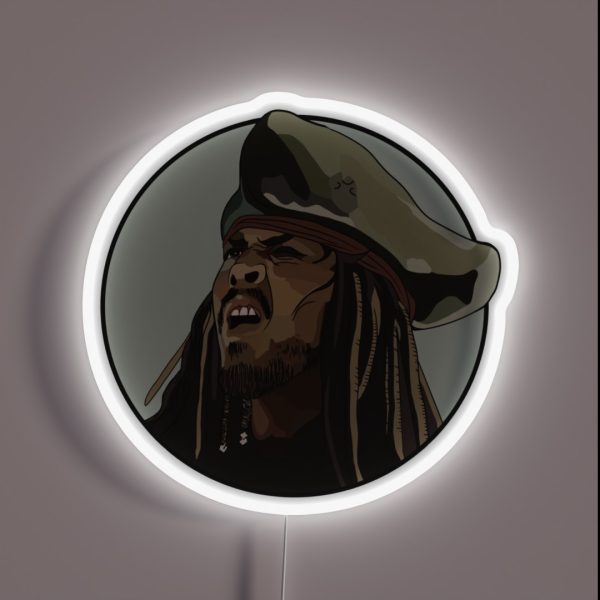Jack Sparrow WTF RGB Neon Sign