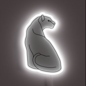 Jaguar Line Art RGB Neon Sign Jaguar Line Art RGB Neon Sign