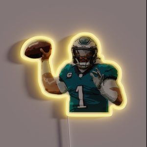 Jalen Hurts RGB Neon Sign