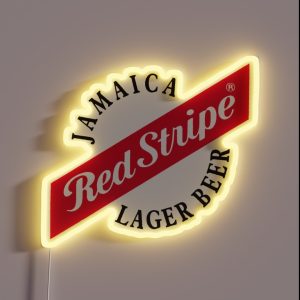 Jamaica Red Stripe Lager Beer Essential RGB Neon Sign