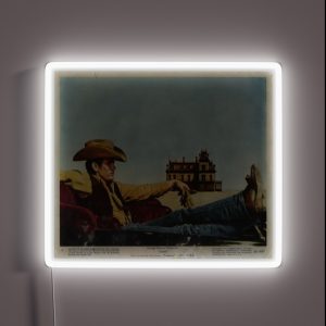 James Dean Western Poster RGB Neon Sign James Dean Western Poster RGB Neon Sign