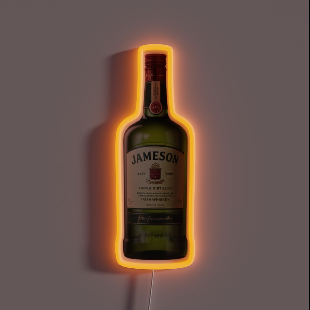 Jameson Bottle RGB Neon Sign Jameson Bottle RGB Neon Sign