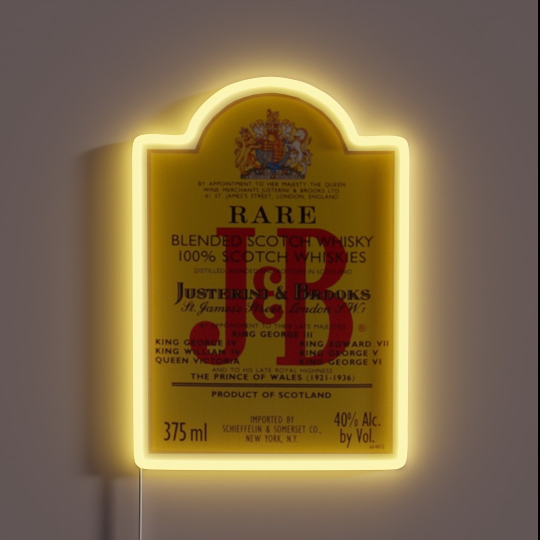 Jandb Rare Scotch Whisky Blend RGB Neon Sign Jandb Rare Scotch Whisky Blend RGB Neon Sign