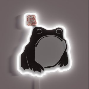 Japanese Art Frog Poster RGB Neon Sign Japanese Art Frog Poster RGB Neon Sign