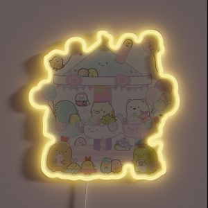 Japanese Characters At A Fun Fair Sumikko RGB Neon Sign