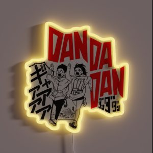 Japanese Manga Dandadan Design RGB Neon Sign Japanese Manga Dandadan Design RGB Neon Sign