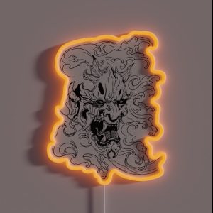 Japanese Oni RGB Neon Sign Japanese Oni RGB Neon Sign