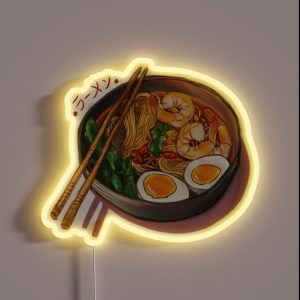 Japanses Ramen Noodles Bowl RGB Neon Sign
