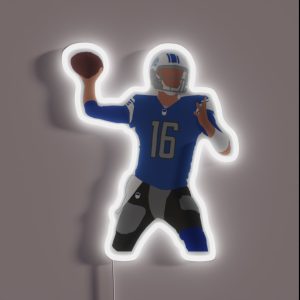 Jared Goff Lions RGB Neon Sign