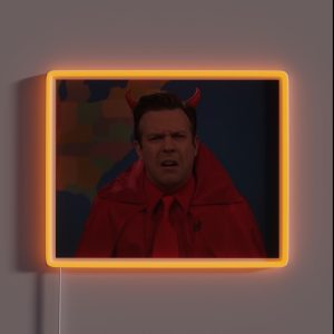 Jason Sudeikis Devil Disgusted Face RGB Neon Sign