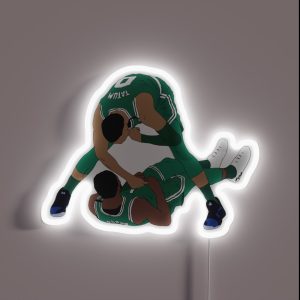 Jaylen Brown And Jayson Tatum Celebration RGB Neon Sign Jaylen Brown And Jayson Tatum Celebration RGB Neon Sign