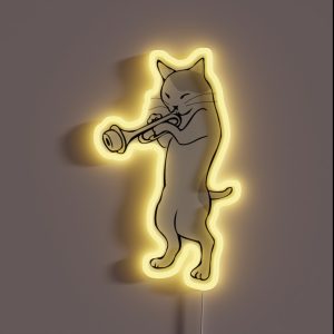 Jazz Cat Horn Player RGB Neon Sign Jazz Cat Horn Player RGB Neon Sign