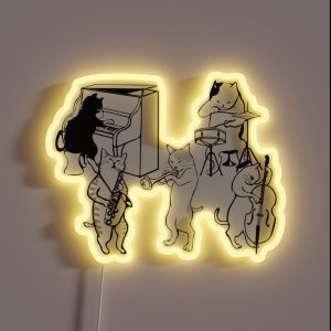 JAZZ CATS RGB Neon Sign JAZZ CATS RGB Neon Sign