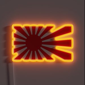 JDM Japan Rising Sun Flag RGB Neon Sign