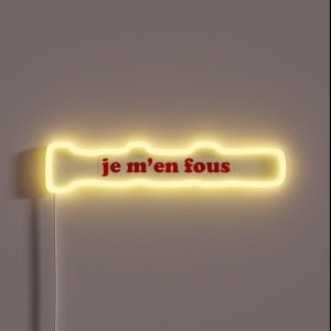Je M En Fous IDGAF In French RGB Neon Sign