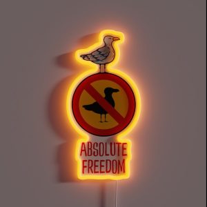 Jean Paul Sartre Absolute Freedom Seagull RGB Neon Sign
